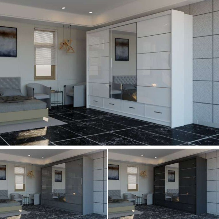 Sycylia 3 Door Wardrobe