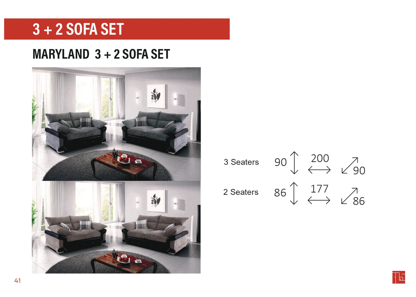 Maryland 3+2 Sofa