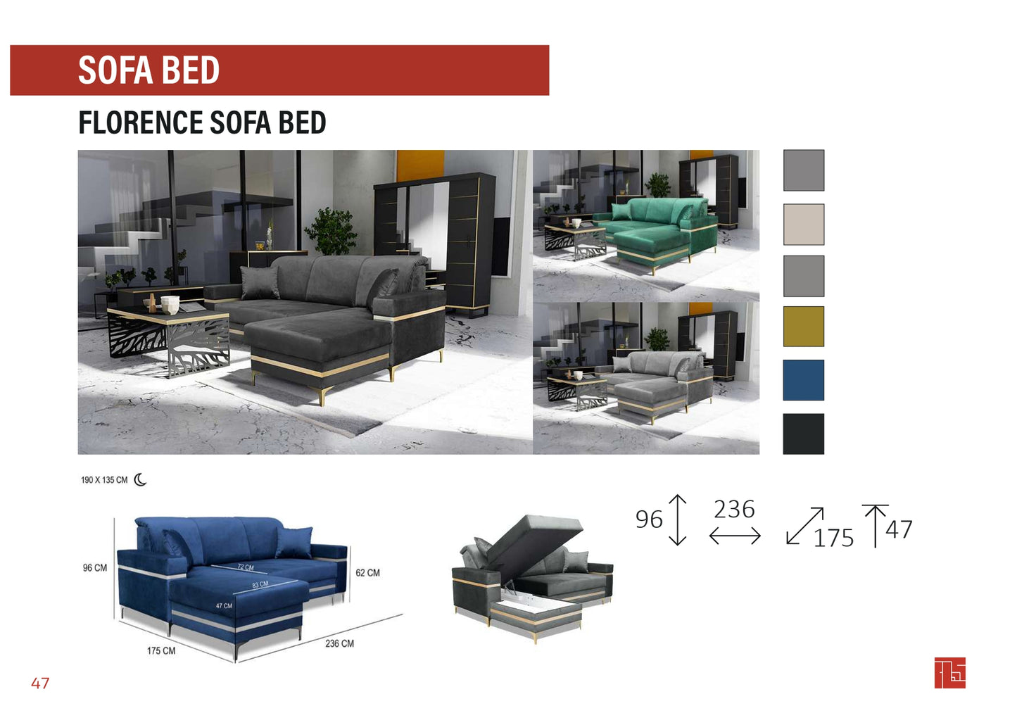 Florence Sofa bed
