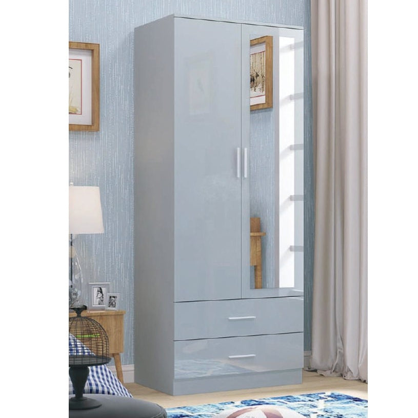 XD3 2 Door High Gloss Wardrobe