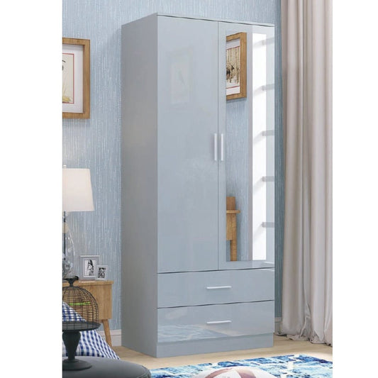 XD3 2 Door High Gloss Wardrobe