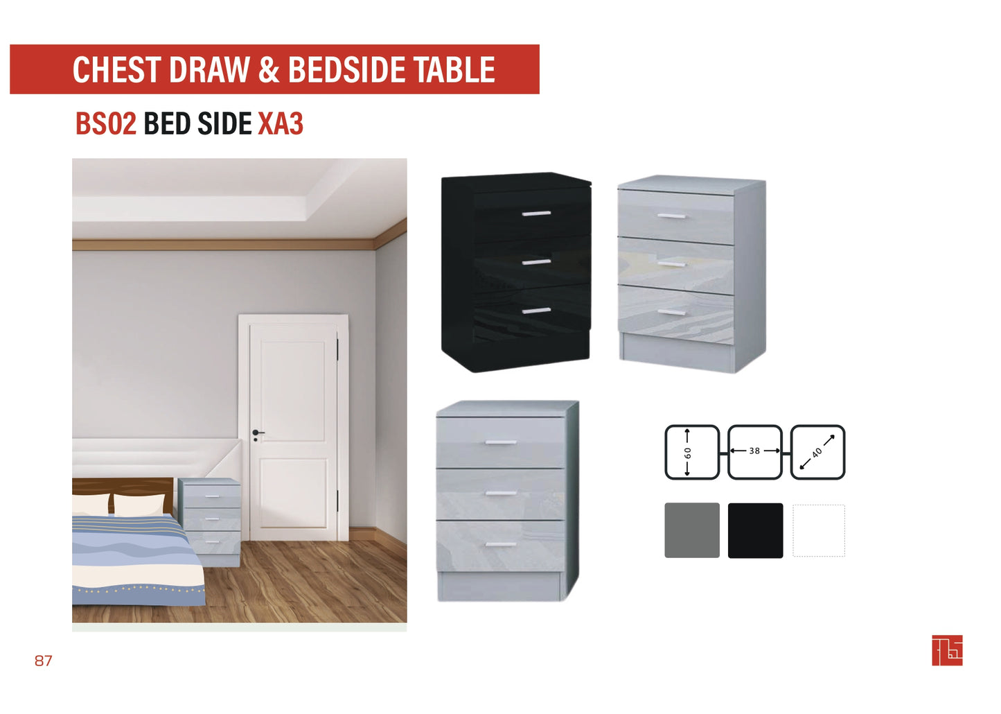 BS02 Bed Side XA3