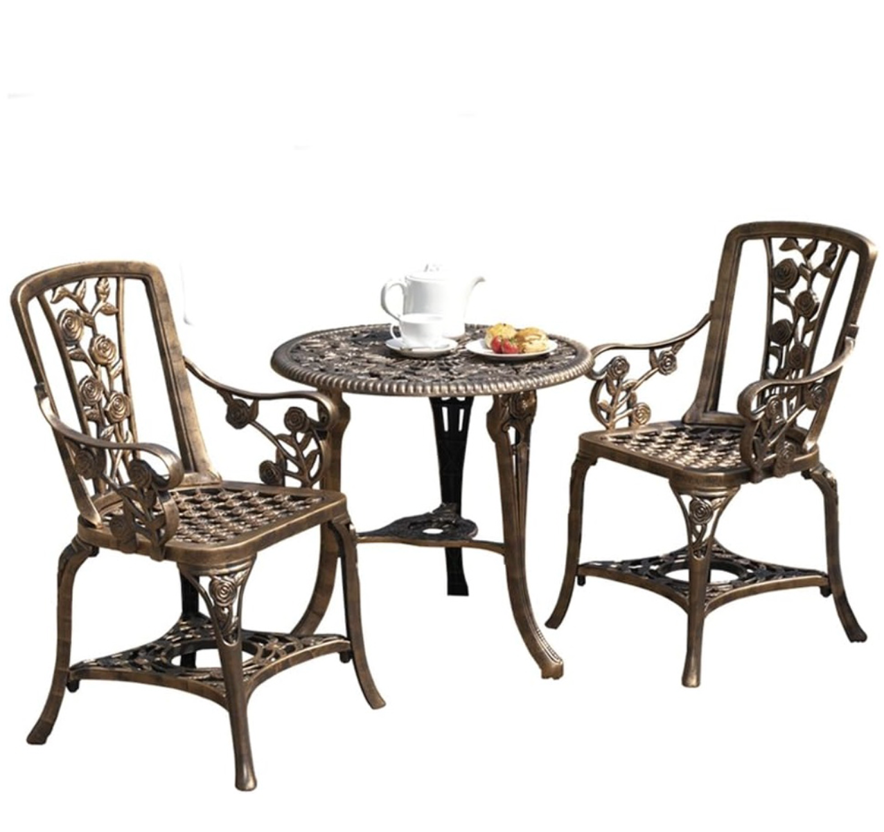 Garden Gear 2 Seater Bronze Rose Bistro Set