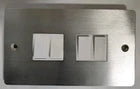 Philex Chrome Flat style 4 Gang Switch
