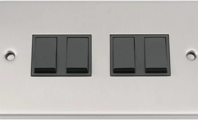 Light Switch 4 Gang Chrome