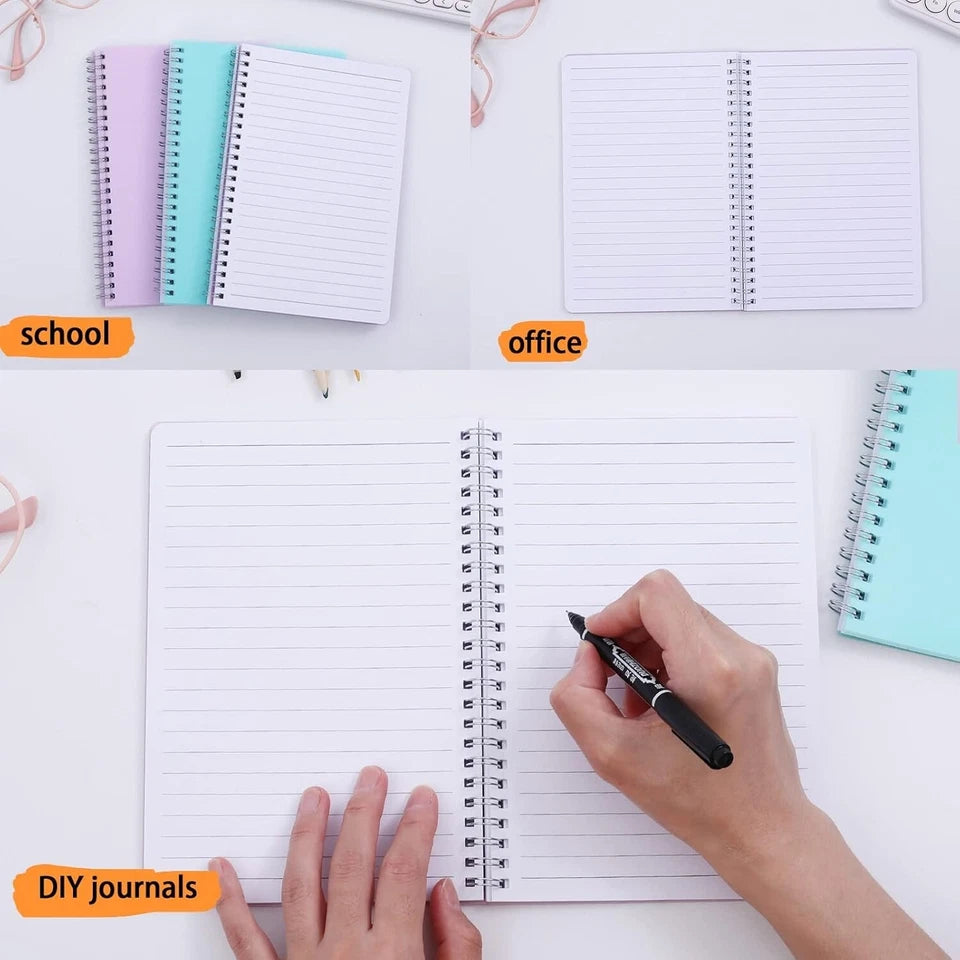 Spiral Notebook, 3 Pack A5