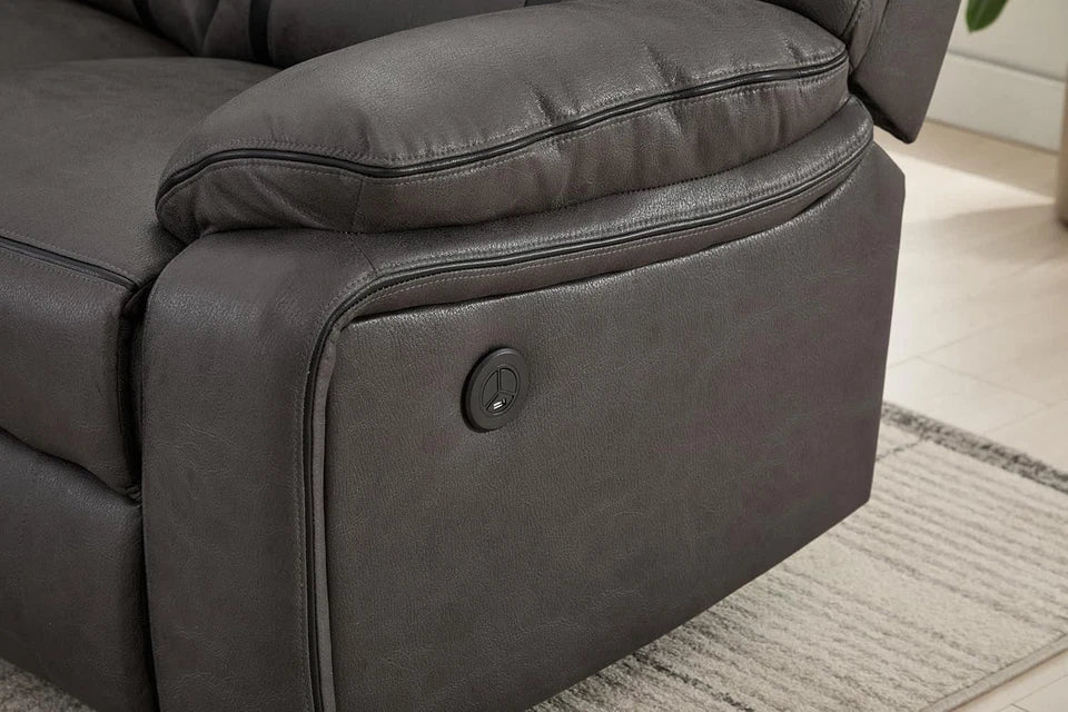 Generic Electric Recliner 3+2 seater Sofa-3 and 2 seater-Leather Sofa 3+2 Seater