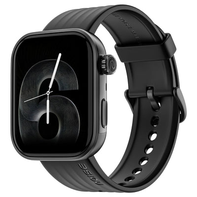 Noise ColorFit Pro 6 Smartwatch – 1.85" AMOLED Always-On Display, Bluetooth Calling, IP68, 7-Day Battery – Jet Black | Ivory Gold | Ice Blue
