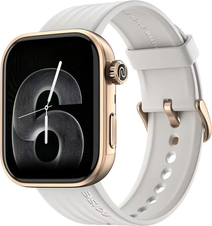 Noise ColorFit Pro 6 Smartwatch – 1.85" AMOLED Always-On Display, Bluetooth Calling, IP68, 7-Day Battery – Jet Black | Ivory Gold | Ice Blue