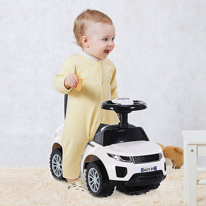 3-in-1 Ride-On Car with Horn, Wheel & Under-Seat Storage