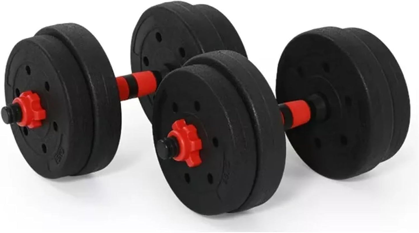 6-in-1 Adjustable Dumbbell, Barbell & Kettlebell Set – 20kg to 40kg – Customisable Home Gym Strength Training Weights