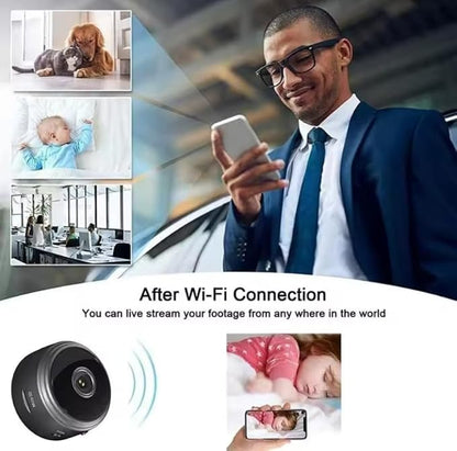 A9 Mini Wi-Fi Security Camera – 1080P HD, Wireless IP Camera with Night Vision & Motion Detection