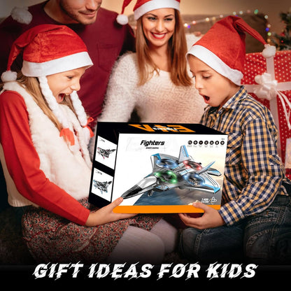 Jet Fighter Stunt RC Plane – Foam RC Drone with LED Lights
