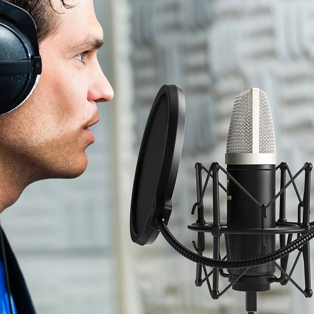 TONOR TC-2030 USB Microphone Kit – 192kHz/24Bit Condenser Microphone with Adjustable Boom Arm