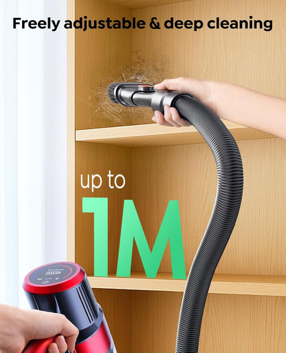 SunSare Cordless Vacuum Cleaner | 600W 50KPa, 65 Min Runtime | Touchscreen, AUTO Mode, Anti-Tangle | Pet Hair, Carpet & Hard Floors