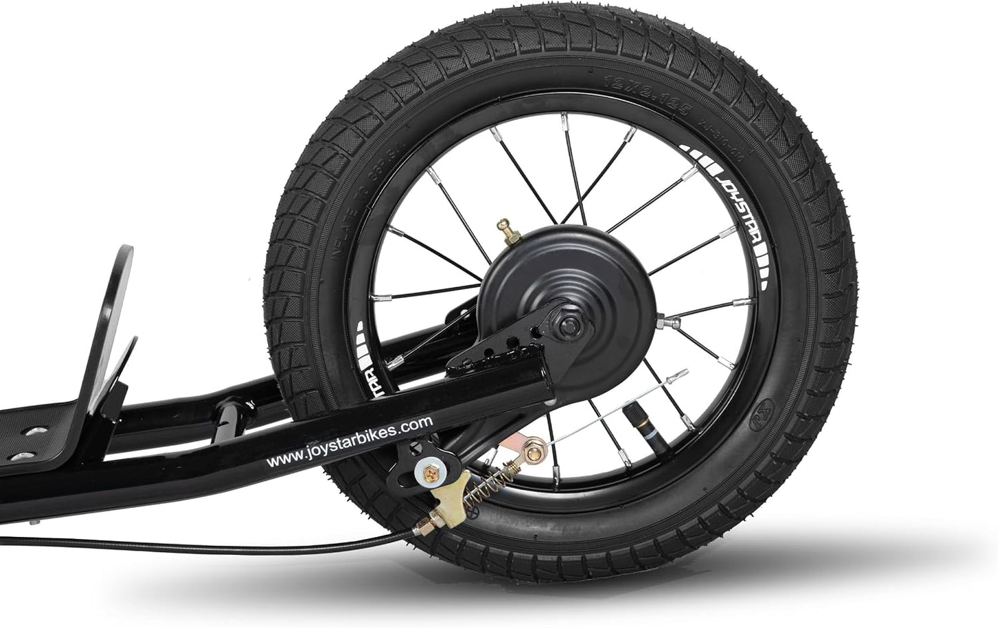 Kids Scooter with 16" Rubber Front Wheel - Dark Green