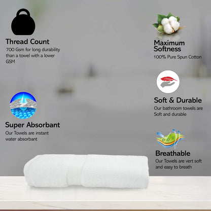 Todd Linens Signature Range Extra Large Bath Sheet – 90 × 180cm, Pure Cotton