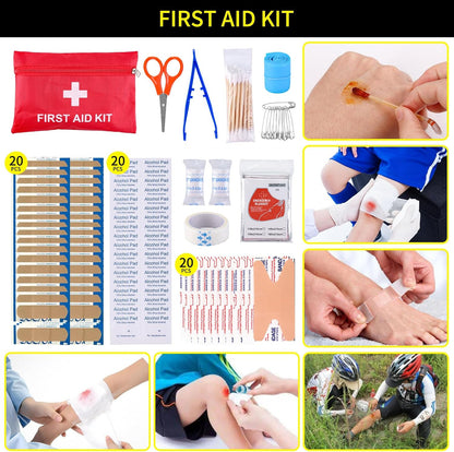 160-Piece Survival & First Aid Kit with MOLLE Bag – Emergency Camping & Outdoor Gear for Men & Women