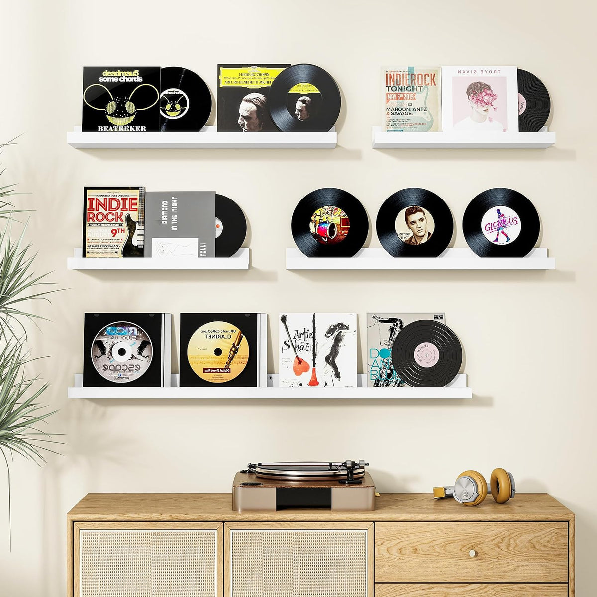 Floating Shelves Set of 2, 90cm Long Picture Ledge Shelf, Nursery Shelves with Lip for Storage, Kids Bookshelf Wood Wall Mounted Black Shelves for Living Room Bedroom Decor Books Photo Frames
