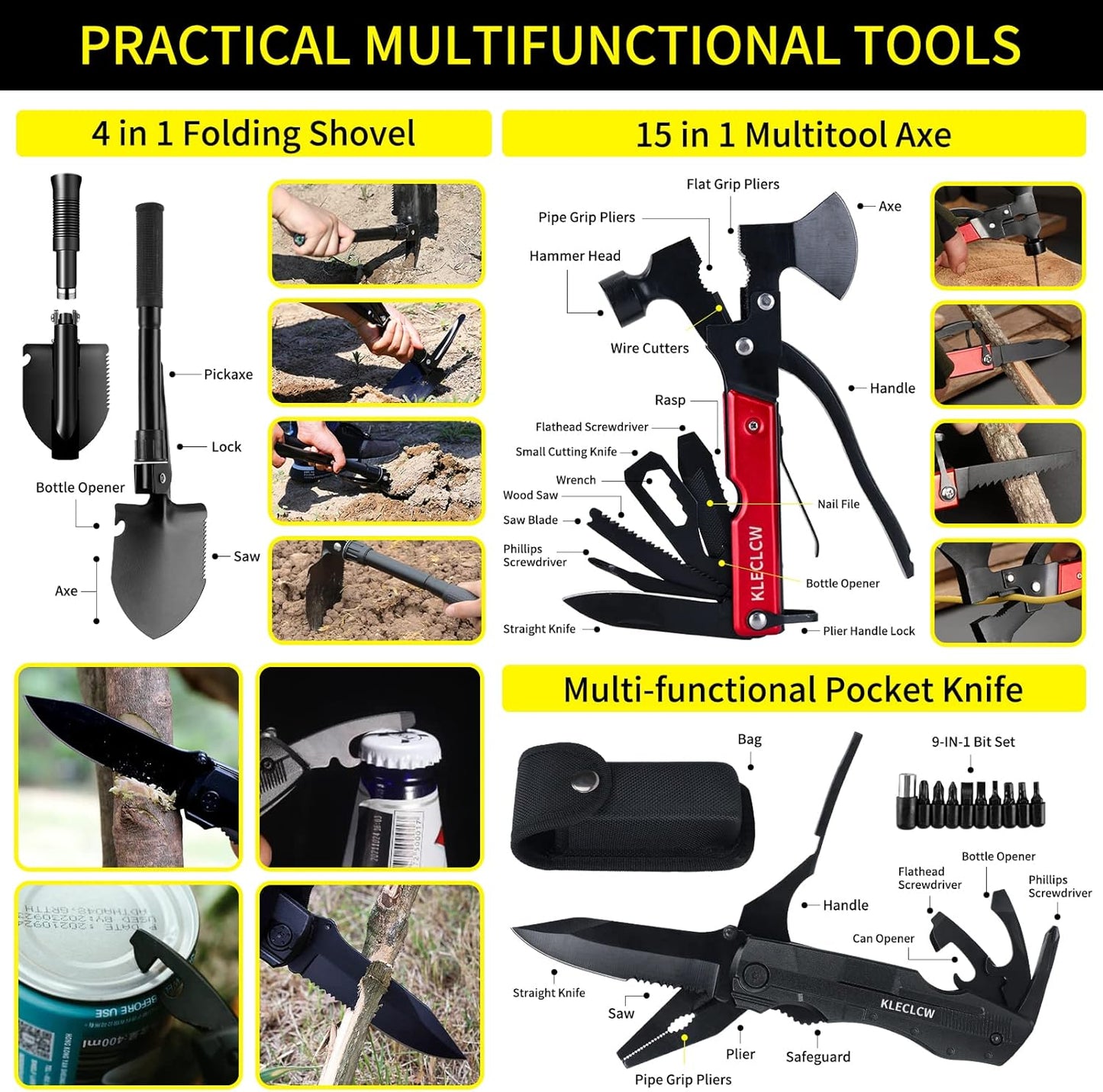 160-Piece Survival & First Aid Kit with MOLLE Bag – Emergency Camping & Outdoor Gear for Men & Women