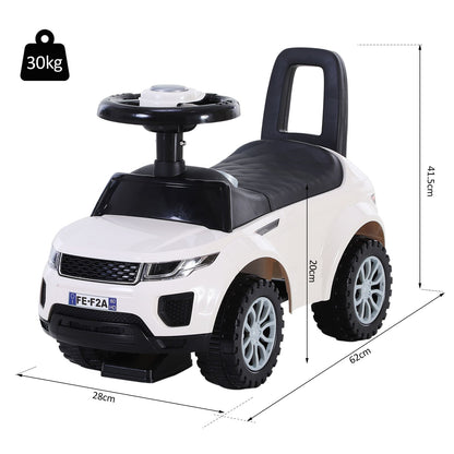 3-in-1 Ride-On Car with Horn, Wheel & Under-Seat Storage