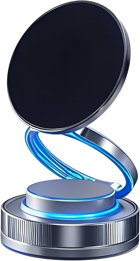 Magnetic Car Phone Holder – Compact 360° Rotating & Foldable