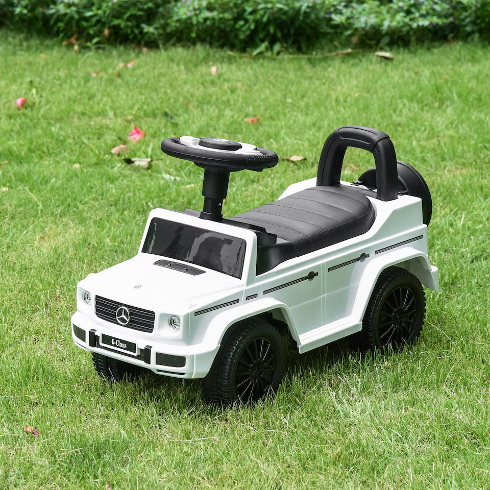 3-in-1 Ride-On Car with Horn, Wheel & Under-Seat Storage
