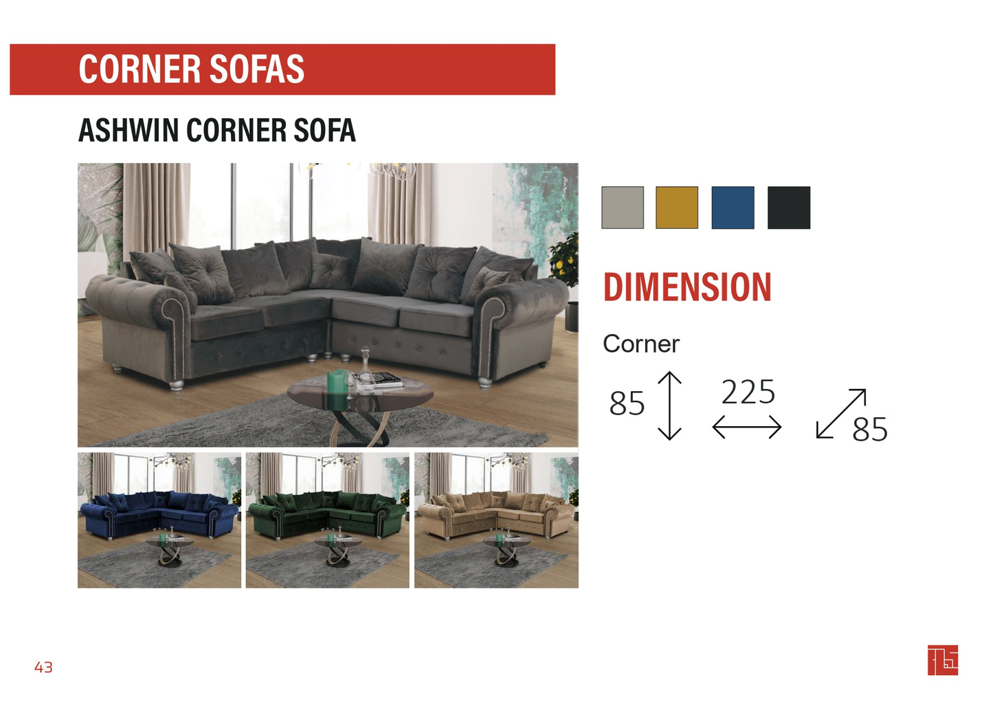 Ashwin Corner Sofa