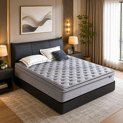 Vantto Memory Foam Hybrid Mattress, 10 Inch, Breathable Fabric Cover