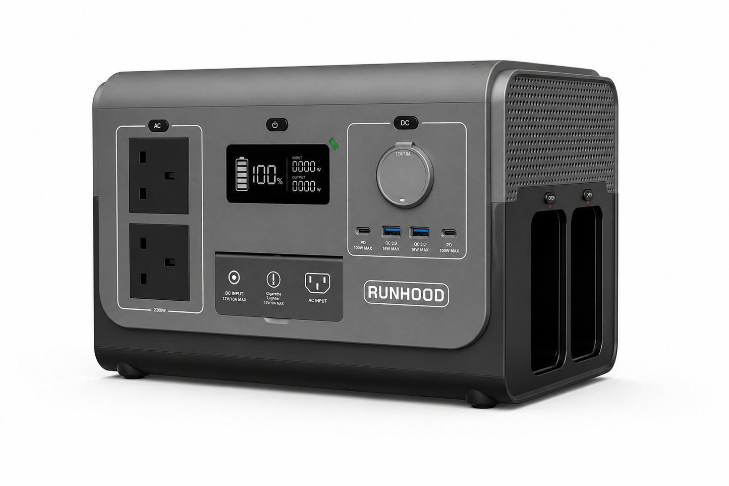 RUNHOOD HE1200 1200W Portable Power Station Host Engine