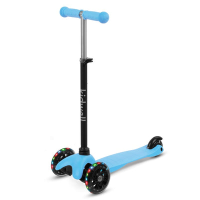 Kidwell UNO Blue & City 3-Wheel Balance Scooter with LED Light-Up Wheels – Kids Ages 3+