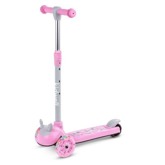 Kidwell ZOOCAR Deer 3-Wheel Balance Scooter with LED Light-Up Wheels – Kids Ages 3+