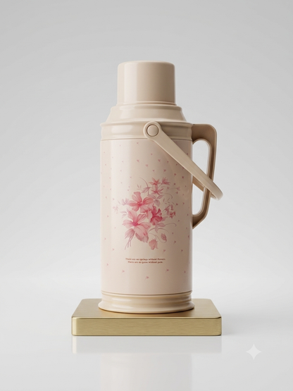 3.2L Large Vacuum Insulated Thermos Flask Jug | Glass Lined | Handle & Pouring Spout | Hot & Cold Drinks