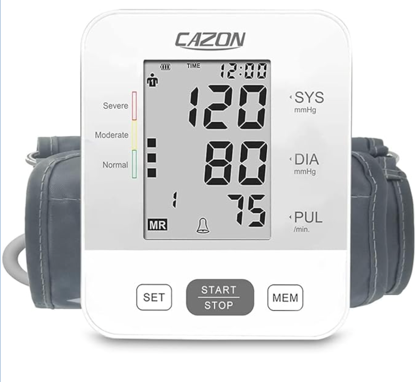 CAZON Upper Arm Blood Pressure Monitor | Automatic Digital BP Machine for Home Use