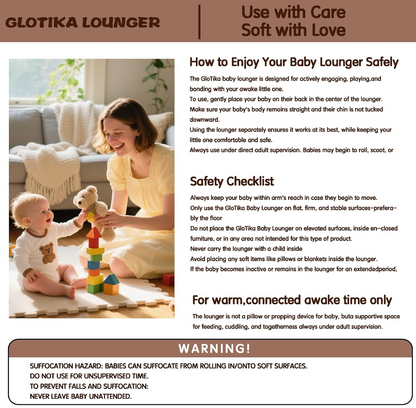 Violety Baby Nest & Lounger – 80×40cm Portable Newborn Lounger with Memory Foam Mat | Breathable 100% Cotton | Converts to Travel Backpack | 0–12 Months (White Elephant)