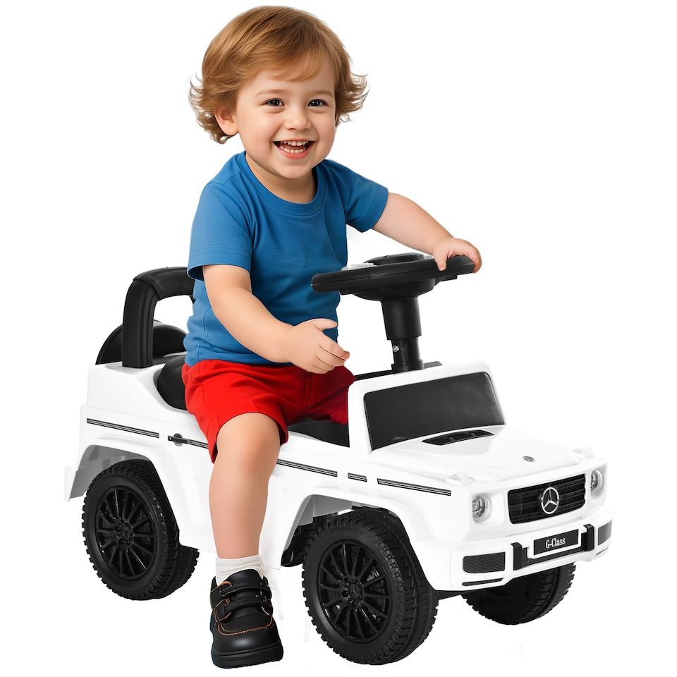 3-in-1 Ride-On Car with Horn, Wheel & Under-Seat Storage