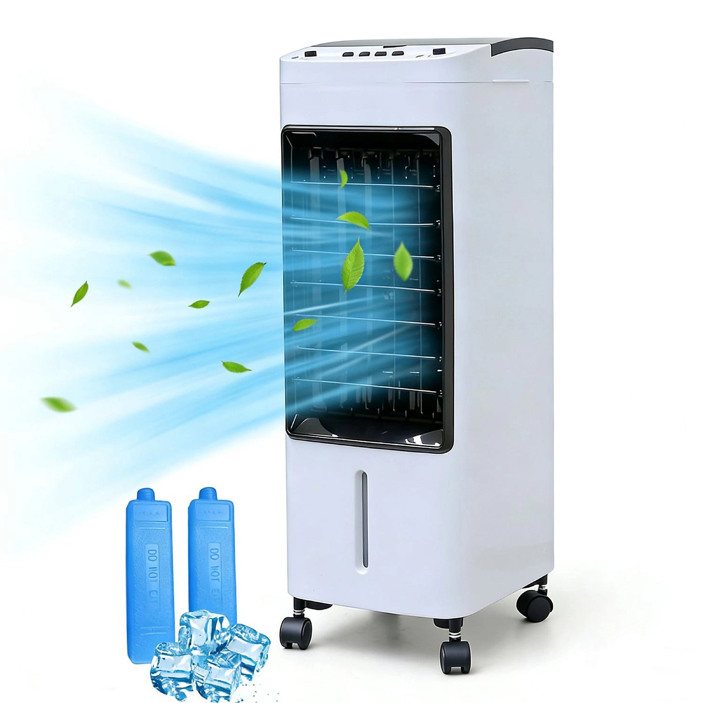Alivio 4L Portable Air Cooler 65W with 3 Fan Speed, 3 Mode, 2 Ice Pack, 120 Degree Oscillation (White)