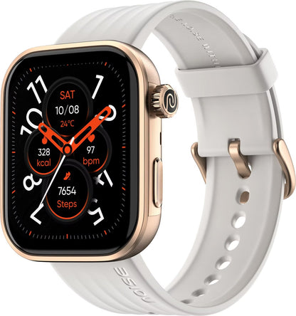 Noise ColorFit Pro 6 Smartwatch – 1.85" AMOLED Always-On Display, Bluetooth Calling, IP68, 7-Day Battery – Jet Black | Ivory Gold | Ice Blue