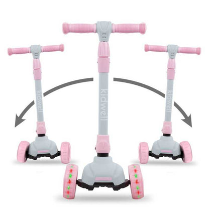 Kidwell JAX Folding 3-Wheel Scooter with LED Light-Up Wheels – Kids Ages 3+ (2 Colours)