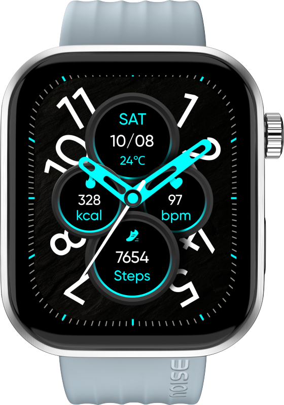 Noise ColorFit Pro 6 Smartwatch – 1.85" AMOLED Always-On Display, Bluetooth Calling, IP68, 7-Day Battery – Jet Black | Ivory Gold | Ice Blue