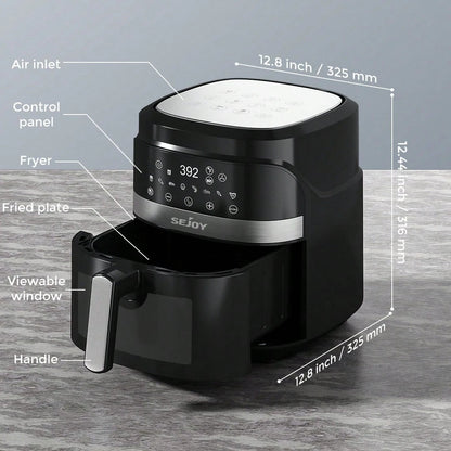 8-in-1 Air Fryer 5.5L 1500W – Digital Touchscreen, 8 Cooking Modes