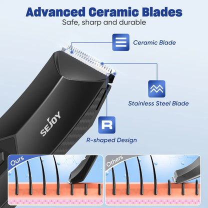 SEJOY Cordless Body Hair Trimmer – Electric Beard & Groin Shaver For Men UK