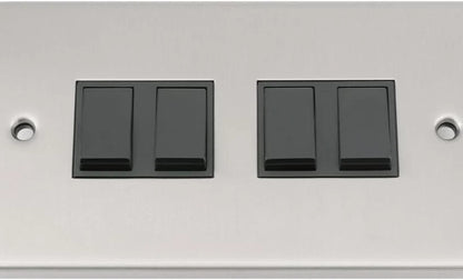 Light Switch 4 Gang Chrome