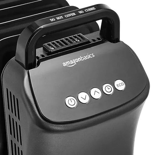 8 Fin Oil Filled Radiator 2000W Portable Electric Heater Digital Thermostat