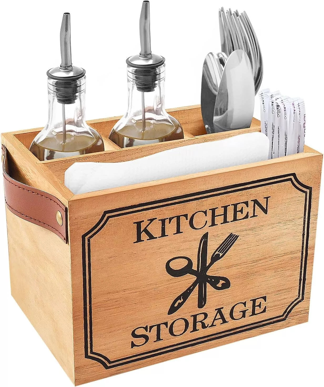 Wood Cutlery Holder