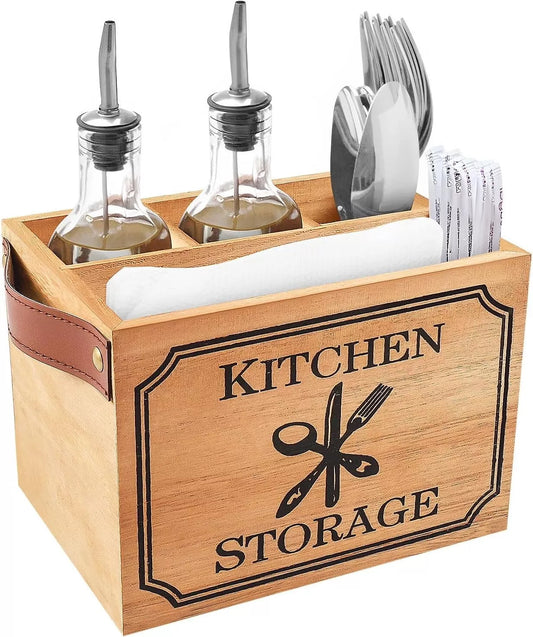 Wood Cutlery Holder