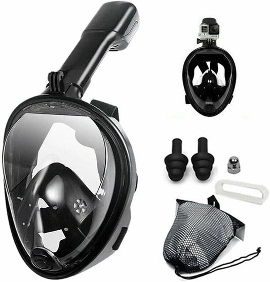 Snorkel Mask Anti Fog Full Face Swimming Diving Scuba Goggle Mask for Adult