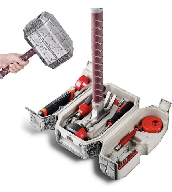 Hammer Tool Box - 28 Piece Hammer Tool Set Made of Real Metal for DIY and Car Repair
