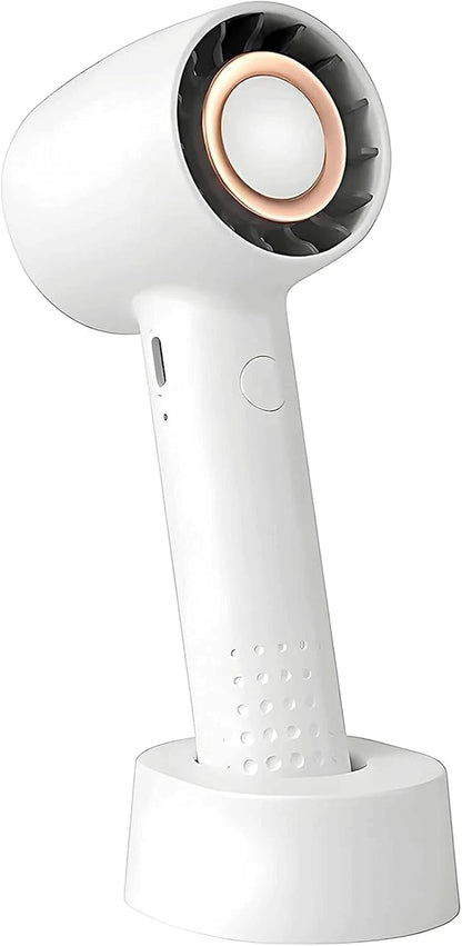 Portable Fan 3 Speed Settings Mini Fan, Desk Fan with Stable Base, USB Rechargeable