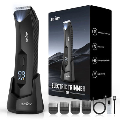 SEJOY Cordless Body Hair Trimmer – Electric Beard & Groin Shaver For Men UK